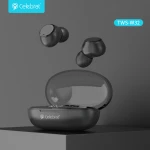CELEBRAT earphones με θήκη φόρτισης TWS-W32  True Wireless  μαύρα