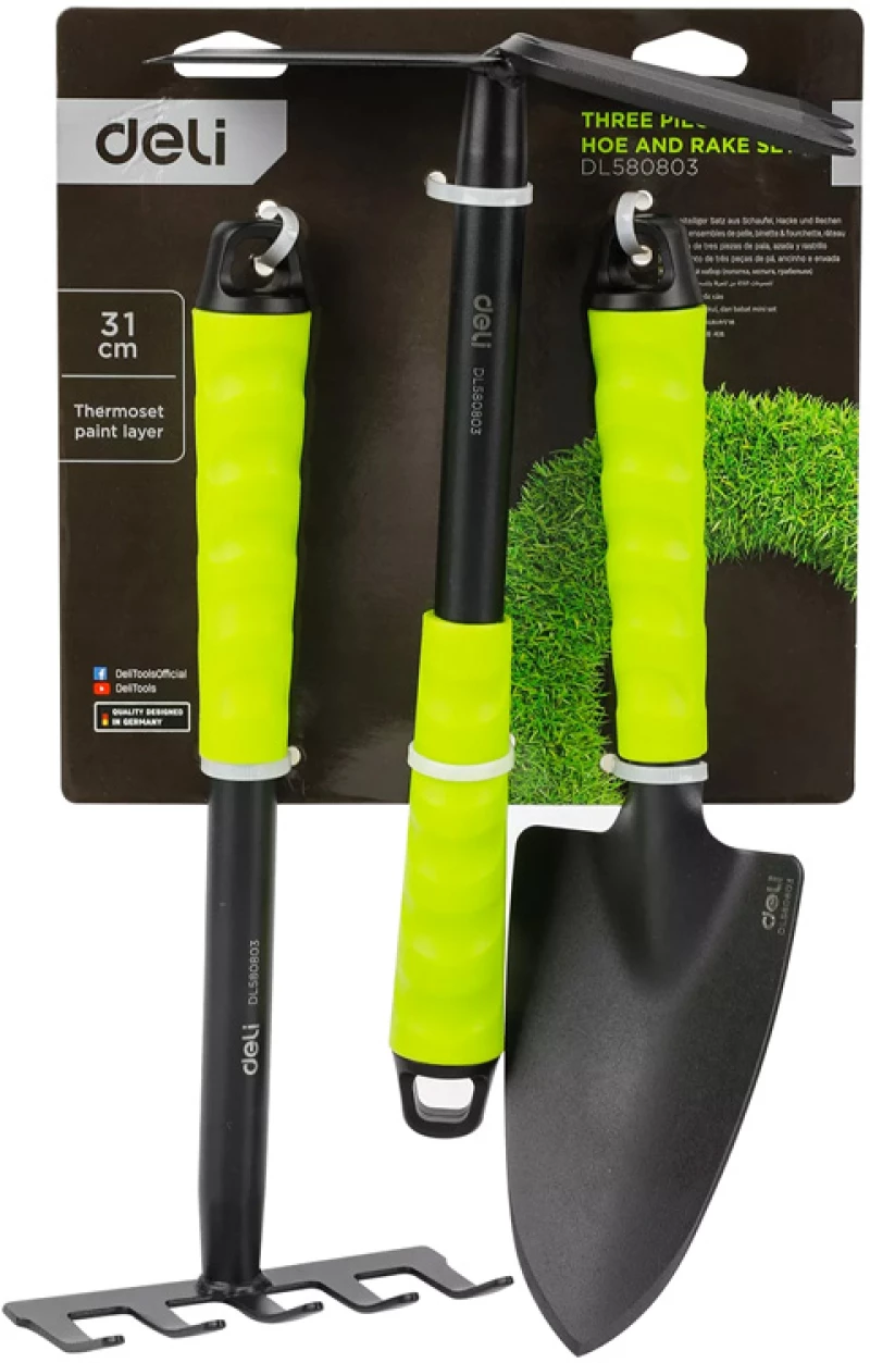 DELI σετ εργαλείων κηπουρικής DL580803  31cm  3τμχ