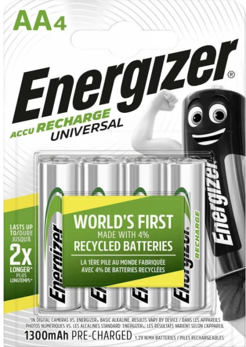 Energizer Rechargable Batteries AA 1300mAh