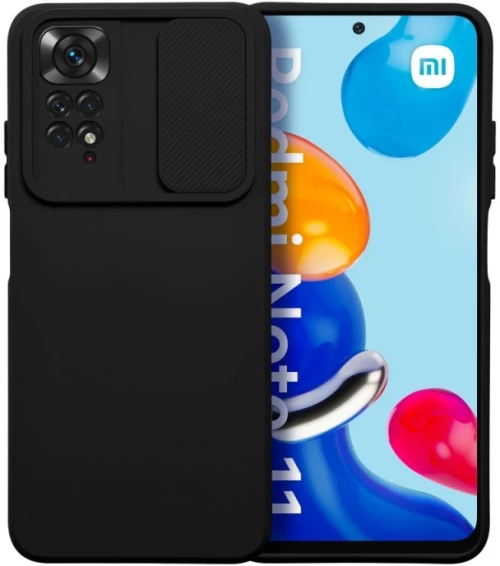 Slide Silicone Case Xiaomi Redmi Note 11 / 11s  - Black