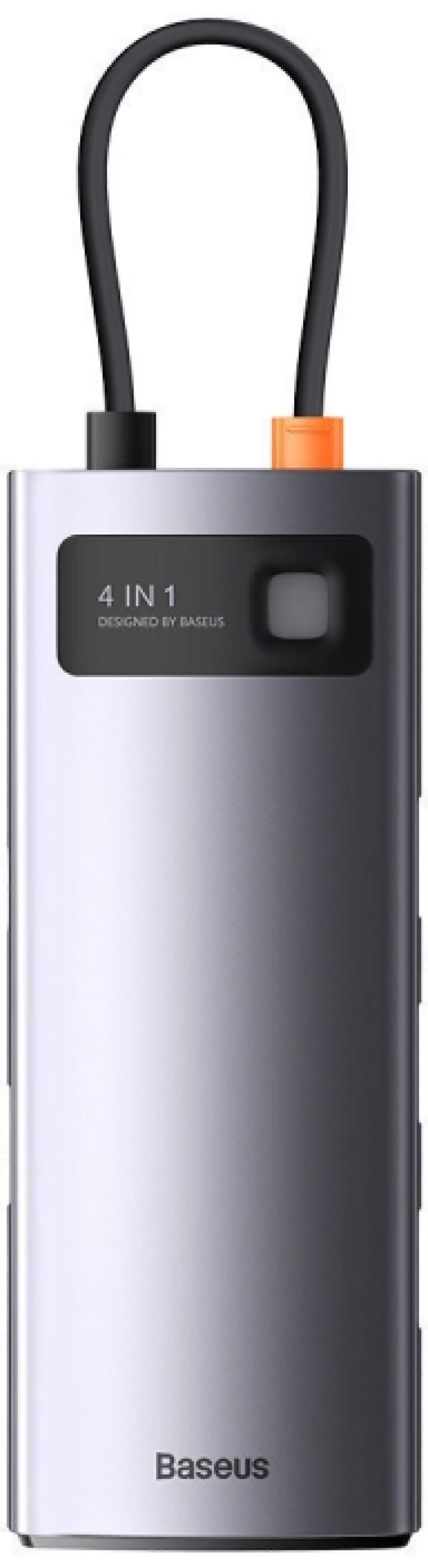 Baseus Multifunctional HUB Docking Station Metal Gleam Series 4 in 1 Type-C to USB 3.0 Gray