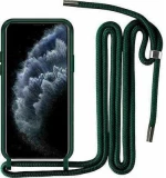Crossbody Back Cover Σιλικόνης με Λουράκι Dark Green (Galaxy A54) oem