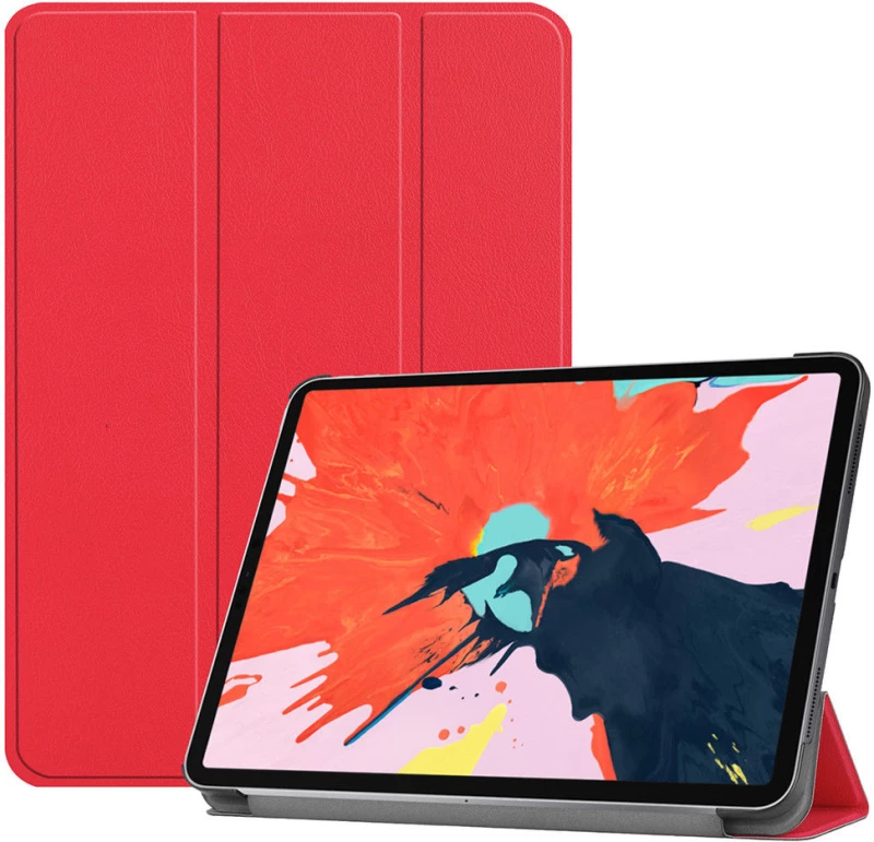 Apple iPad Pro 11 2018 - Ultra Slim Lightweight Stand Smart Case with Translucent Frosted Back Cover With Auto Sleep/Wake Feature –Red