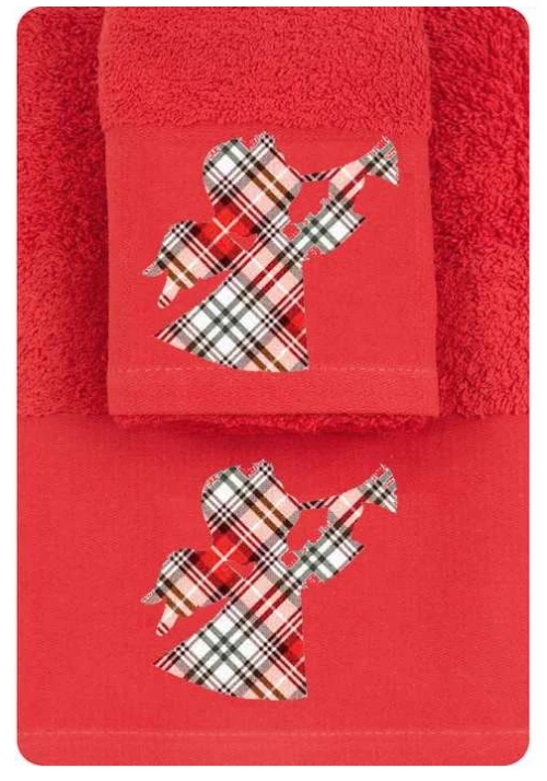 ΧΡΙΣΤΟΥΓΕΝΝΙΑΤΙΚΕΣ ΠΕΤΣΕΤΕΣ ΣΕΤ 2ΤΕΜ (CR-10 ΚΟΚΚΙΝΟ) - BOREA HOME CR-10 ΚΟΚΚΙΝΟ / 100% ΒΑΜΒΑΚΙ