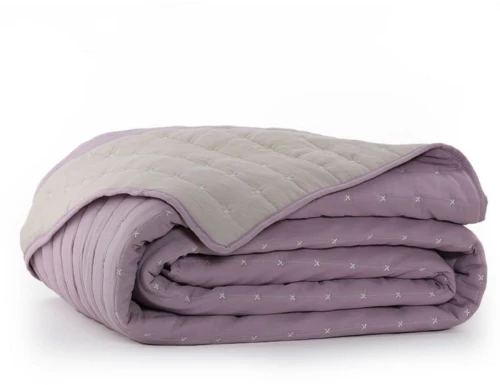 ΚΟΥΒΕΡΛΙ ΥΠΕΡΔΙΠΛΟ (BICOLOR LILA-BEIGE) - NEF NEF BICOLOR LILA-BEIGE / 100% ΜΙΚΡΟΪΝΕΣ (ΥΦΑΣΜΑ) | 100% ΠΟΛΥΕΣΤΕΡ (ΕΣΩΤΕΡΙΚΟ)