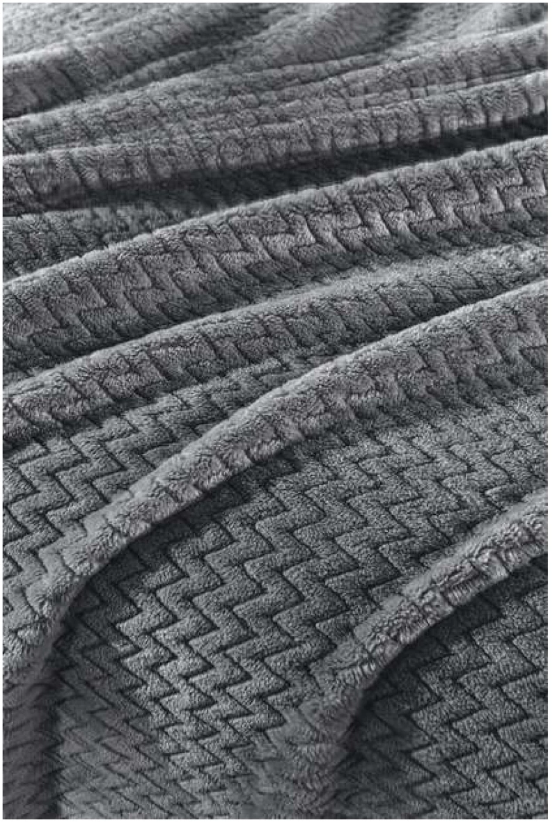 ΚΟΥΒΕΡΤΑ FLEECE ΥΠΕΡΔΙΠΛΗ ΣΕΤ 2ΤΕΜ (ROMBUS CARBON) - GUY LAROCHE ROMBUS CARBON / 100% ΜΙΚΡΟΪΝΕΣ