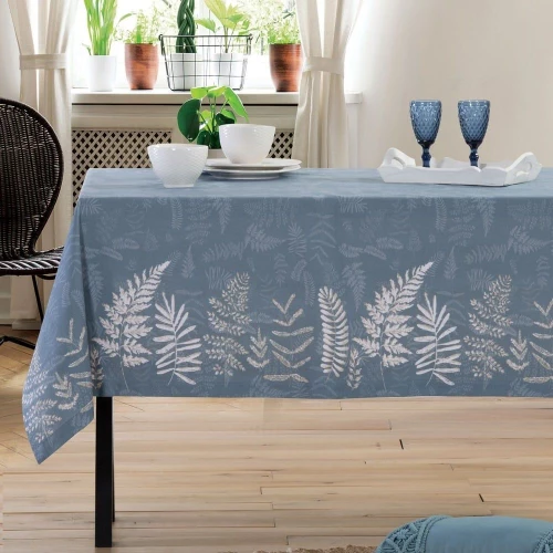 ΤΡΑΠΕΖΟΜΑΝΤΗΛΟ 140x180 (ASSIA BLUE) - NEF NEF ASSIA BLUE / 50% ΒΑΜΒΑΚΙ-50% ΠΟΛΥΕΣΤΕΡ