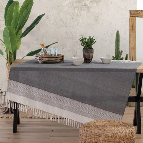 ΤΡΑΠΕΖΟΜΑΝΤΗΛΟ 140x180 (STRENGTH BLACK) - NEF NEF STRENGTH BLACK / 100% ΒΑΜΒΑΚΙ