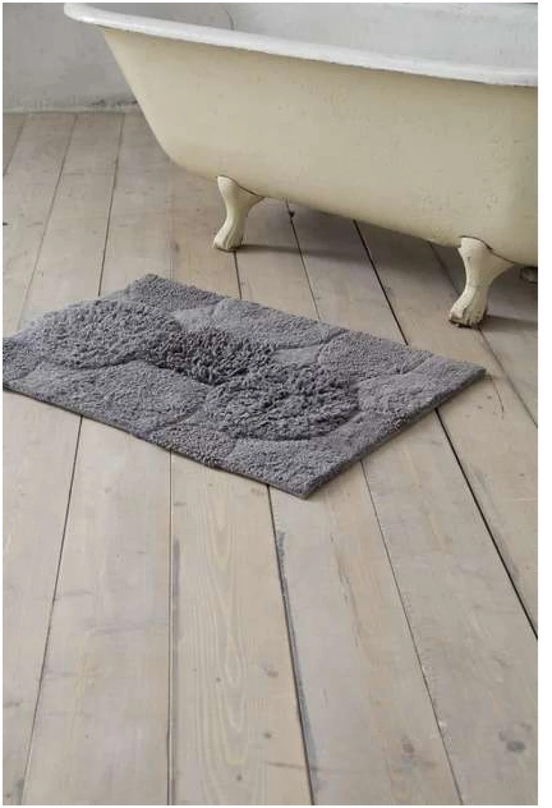 ΠΑΤΑΚΙ ΜΠΑΝΙΟΥ 60x90 (ESTIMA GRAY) - NIMA HOME ESTIMA GRAY / 100% ΒΑΜΒΑΚΙ