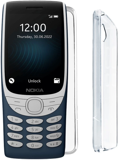 VOLTE-TEL ΘΗΚΗ NOKIA 8210 4G 2.8" SLIMCOLOR AIR TPU CAMERA GUARD ΔΙΑΦΑΝΗ Διάφανο 'Ασπρο