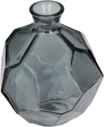 Βάζο Καφέ Ανακυκλωμένο Γυαλί 16x16x18cm