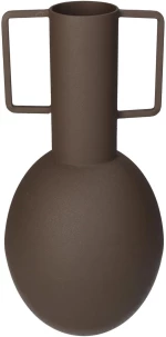 Βάζο Καφέ Μέταλλο 13x13x27cm