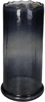 Κηροπήγιο Γκρι Γυαλί 15.5x15.5x30.5cm