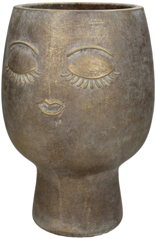 Κασπώ Πρόσωπο Χρυσό Τσιμέντο 17.5x17.5x25cm