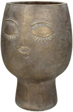 Κασπώ Πρόσωπο Χρυσό Τσιμέντο 17.5x17.5x25cm