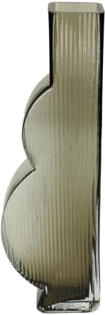 Βάζο Καφέ Γυαλί 10x5x34.5cm
