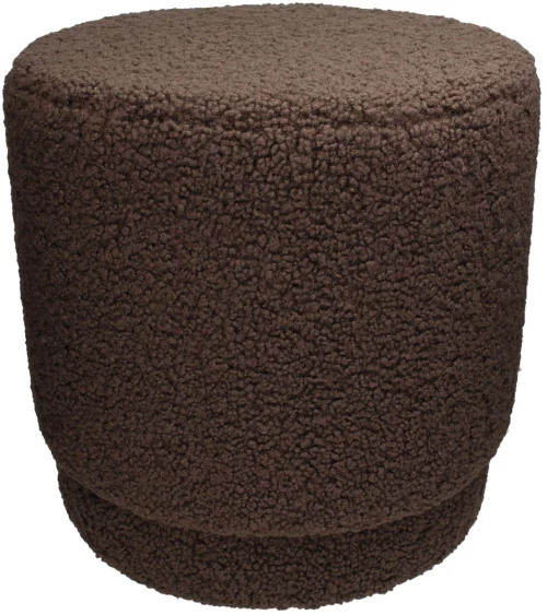 Πουφ Teddy Καφέ Polyester 43x43x43cm
