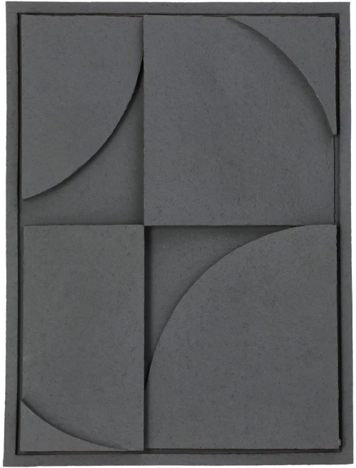 Διακοσμητικό Τοίχου Γκρι Polyresin 29.5x3.5x39.5cm