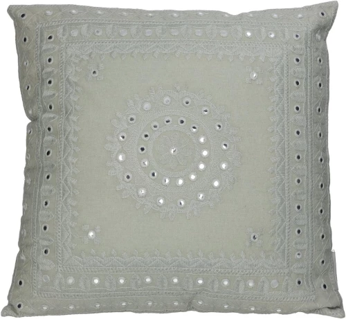 Μαξιλάρι Καθρέπτης Εκρού Βαμβακερό 45x45cm