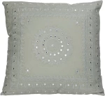 Μαξιλάρι Καθρέπτης Εκρού Βαμβακερό 45x45cm