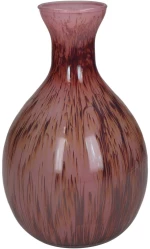 Βάζο Ροζ Γυαλί 16x16x25cm
