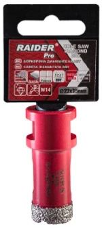 RAIDER ΠΟΤΗΡΟΤΡΥΠΑΝΟ ΔΙΑΜΑΝΤΕ M14 Φ22mm 157844