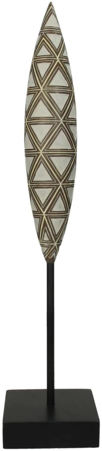 Διακοσμητικό Tribal Καφέ Polyresin 10X10X45cm