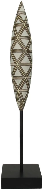 Διακοσμητικό Tribal Καφέ Polyresin 10X10X45cm