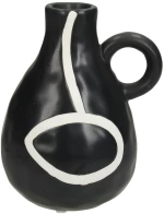 Βάζο Μαύρο Δολομίτης 11.6x10x14.3cm