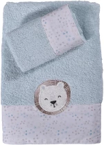 NEF-NEF ΠΕΤΣΕΤΑ ΒΑΜΒ. CUDDLING LION 2 TMX AQUA AQUA 100%BAMBAKI