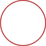 Χούλα-Χουπ 70cm - Φ19mm - 260gr, Κόκκινο 48157