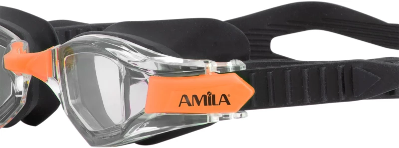 Γυαλιά Κολύμβησης ΑMILA S05YAF Μαύρο/Πορτοκαλί 47103