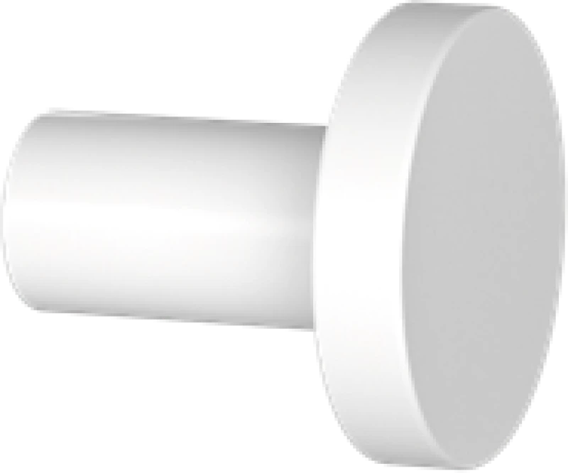Άγκιστρο Μονό Επίτοιχο Λευκό Ματ Verdi Lamda White Matt 3010201