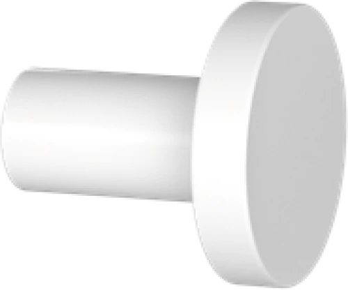 Άγκιστρο Μονό Επίτοιχο Λευκό Ματ Verdi Lamda White Matt 3010201