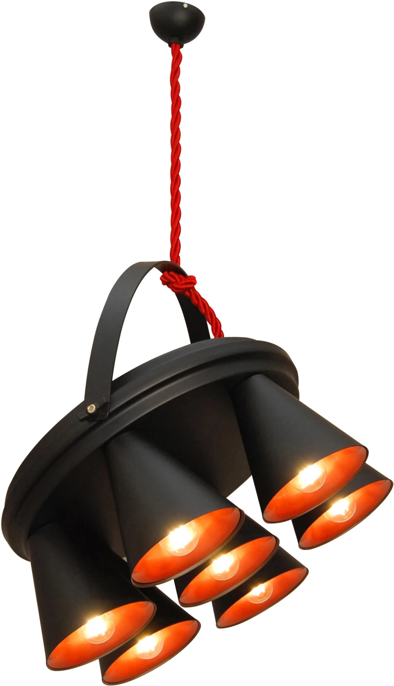 HL-3578-1A BRANDON BLACK & MAT COPPER PENDANT HOMELIGHTING 77-3996