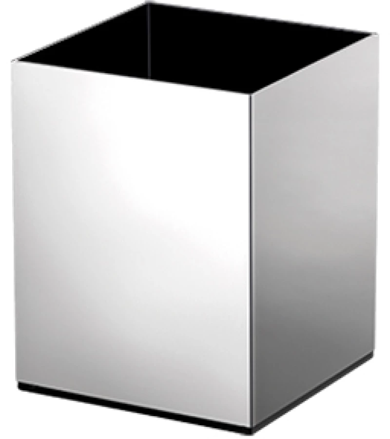 Ποτηροθήκη Επιτραπέζια 7x7x10 cm Brass Chrome Sanco Metallic Bathroom Set 90152-A03