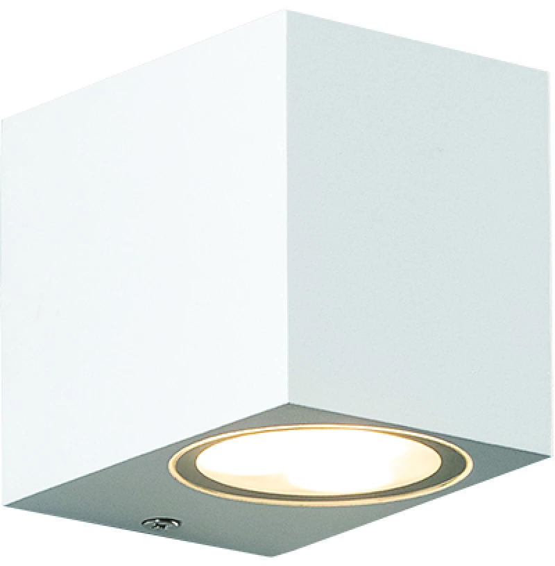 GU10 WALL LUMINAIRE PLASTIC 230V AC WHITE IP65 MAX 3W LED ACA SL8110GU10W