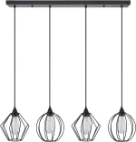 SE21-BL-B10-4BL-GR12 ADEPT FLEX Black Metal Grid Pendant+ HOMELIGHTING 77-8952