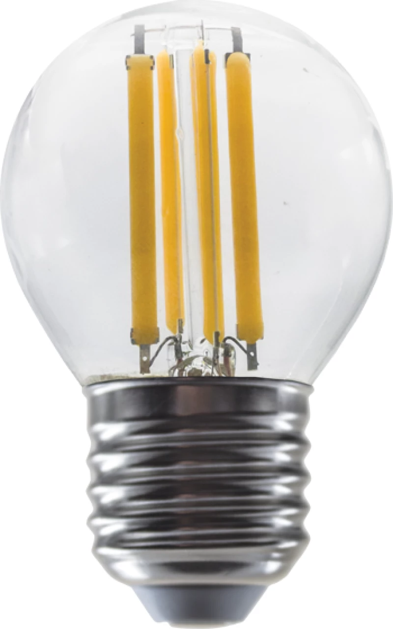 LED FILAMENT E27 G45 6W 2700K 230V AC 760LM RA80 ACA ALIN6WW