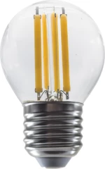 LED FILAMENT E27 G45 6W 2700K 230V AC 760LM RA80 ACA ALIN6WW