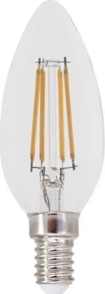 LED FILAMENT E14 C35 4W 6500K 230V AC 500LM RA80 ACA FLAM4CW