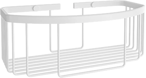 Σπογγοθήκη Μπουκαλοθήκη Βαθιά Παραλληλόγραμμη R10 Επίτοιχη W270xD120xH100 mm Ορείχαλκος White Matt Verdi Baskets R10 9024201