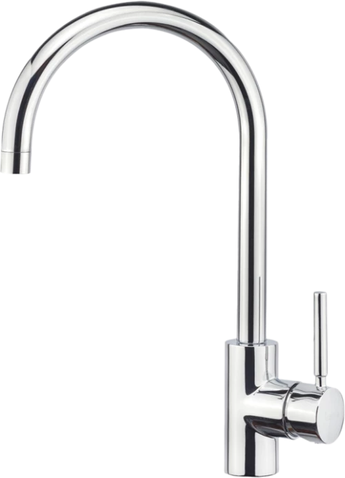 Μπαταρία Νεροχύτη Κουζίνας Αναμεικτική Sanitec Doppio Chrome 00-02-00251