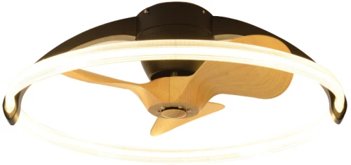 Ανεμιστήρας Οροφής Control Ø75cm 80w DC 3CCT LED Fan Light in Black Color Inlight Nettilling 101000520