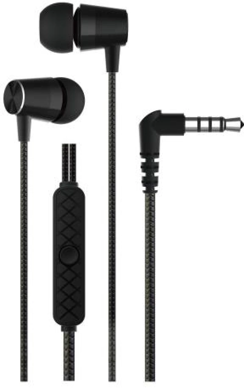 Hands Free Stereo Devia EM103 Metal 3.5mm Kintone Μαύρο 6938595362316