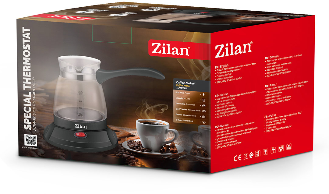 Zilan Zilan Ηλεκτρικό Μπρίκι 600W ZLN4940