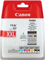 Canon Μελάνι Inkjet CLI-581XXLMPK BK/C/M/Y (1998C005) (CANCLI-581XXLMPK)
