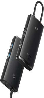 Baseus Hub 6w1 Baseus Lite Series USB-C to 2x USB 3.0 + USB-C PD + HDMI + SD/TF (black) 033108