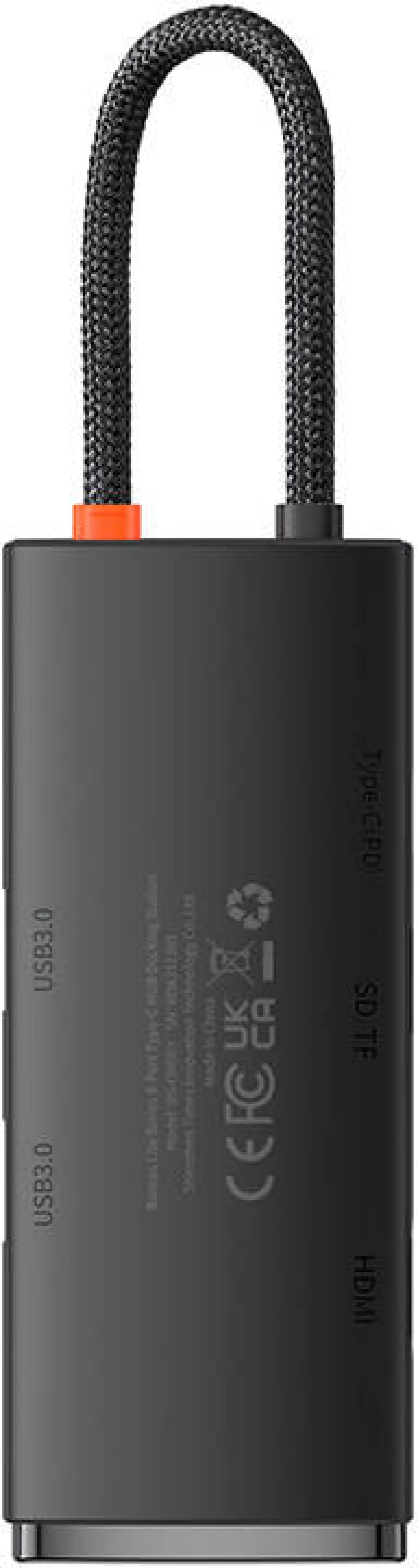 Baseus Hub 6w1 Baseus Lite Series USB-C to 2x USB 3.0 + USB-C PD + HDMI + SD/TF (black) 033108