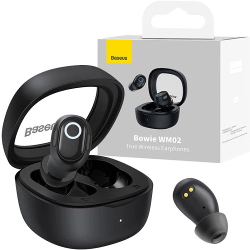 Baseus Wireless headphones Baseus Bowie WM02 TWS, Bluetooth 5.0 (black) 036243